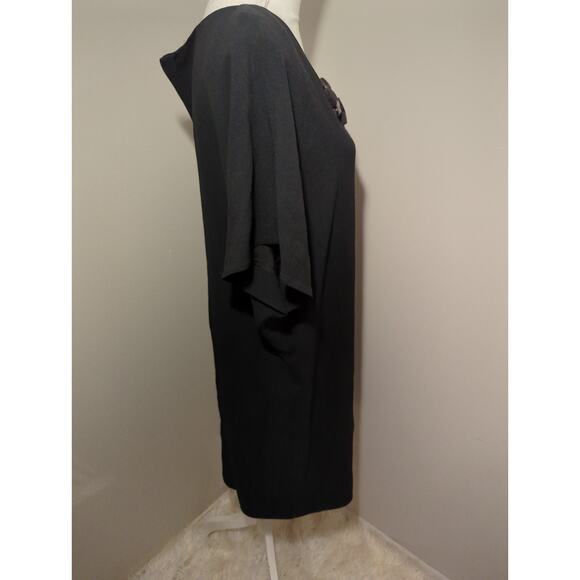 Piazza Sempione plain black minimalist classic dress - Picture 4 of 10